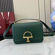 Gucci Siena small shoulder bag Green leather - 22.5x14x8cm - 1