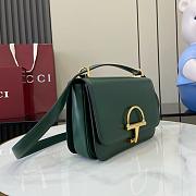 Gucci Siena small shoulder bag Green leather - 22.5x14x8cm - 6