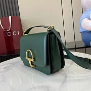 Gucci Siena small shoulder bag Green leather - 22.5x14x8cm - 5