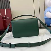 Gucci Siena small shoulder bag Green leather - 22.5x14x8cm - 4