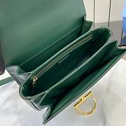 Gucci Siena small shoulder bag Green leather - 22.5x14x8cm - 3