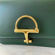 Gucci Siena small shoulder bag Green leather - 22.5x14x8cm - 2