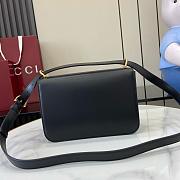 Gucci Siena small shoulder bag Black leather - 22.5x14x8cm - 6