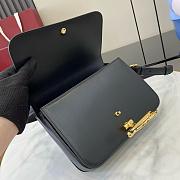 Gucci Siena small shoulder bag Black leather - 22.5x14x8cm - 4