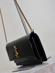 YSL SUNSET clutch in BOX saint laurent 810997 black - 22cm - 5