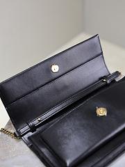 YSL SUNSET clutch in BOX saint laurent 810997 black - 22cm - 4
