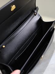 YSL SUNSET clutch in BOX saint laurent 810997 black - 22cm - 2
