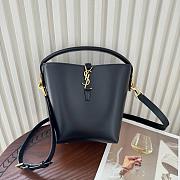 YSL LE 37 small in shiny leather black - 17 X 20 X 13 CM - 1