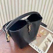YSL LE 37 small in shiny leather black - 17 X 20 X 13 CM - 3