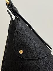 Dior Small Voyage Bag Black Flat Macrocannage Grained Calfskin - 22cm - 4