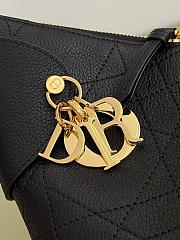 Dior Small Voyage Bag Black Flat Macrocannage Grained Calfskin - 22cm - 3