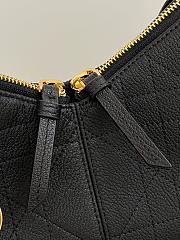 Dior Small Voyage Bag Black Flat Macrocannage Grained Calfskin - 22cm - 5