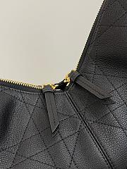 Dior Medium Voyage Bag Black Flat Macrocannage Crinkled Calfskin - 28cm - 4
