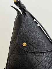 Dior Medium Voyage Bag Black Flat Macrocannage Crinkled Calfskin - 28cm - 2