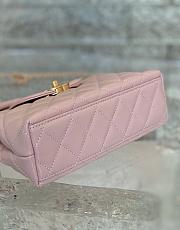 Chanel Kelly Mini Shopping Bag Light Pink 19cm - 3