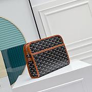 Goyard Jouvence MM Toiletry Bag Black & Tan - 24.5x7x19cm - 4