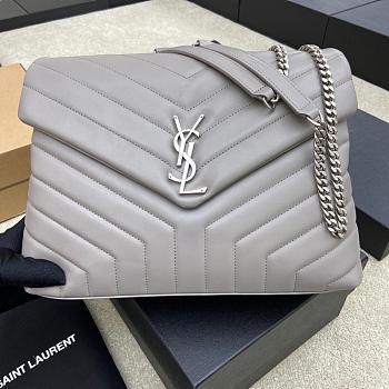 YSL Loulou Bag 30cm Grey