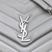 YSL Loulou Bag 30cm Grey - 6