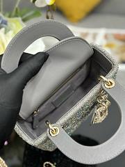 Dior Lady Diamond Bag - 17x15x7cm - 5