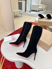 Christian Louboutin Kate Botta 85 mm Boots Veau velours Black Women - 4