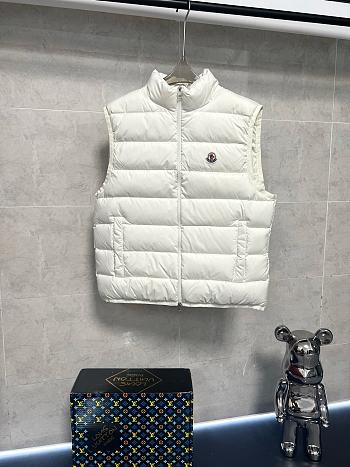 Moncler Contrin Down Vest in White