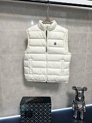 Moncler Contrin Down Vest in White - 2