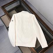 Moncler Padded Wool Zip-Up Cardigan In White - 5