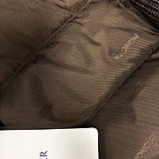 Moncler Padded Wool Zip-Up Cardigan In Brown - 6