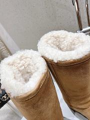 Balenciaga Women's Alaska Fur High Boot In Brown - 5