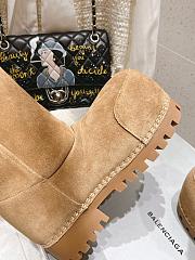 Balenciaga Women's Alaska Fur High Boot In Brown - 6