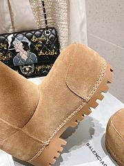 Balenciaga Women's Alaska Fur Boot In Brown - 6