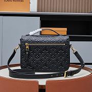 Louis Vuitton M41487 Cowskin Pochette Metis Bag with Black - 25x19x7cm - 4