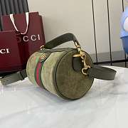 Gucci Minibolso Ophidia ante verde oscuro - 18.5x12x12cm - 6