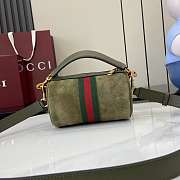 Gucci Minibolso Ophidia ante verde oscuro - 18.5x12x12cm - 3