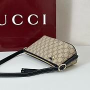 Gucci GG Emblem Small Shoulder Bag - 22x10.5x9cm - 4