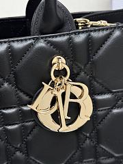 Dior Lady Large Tote Black Leather 36cm - 5