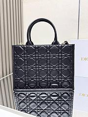 Dior Lady Large Tote Black Leather 36cm - 3