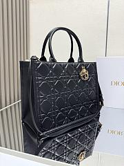 Dior Lady Large Tote Black Leather 36cm - 2