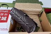 Gucci Marmont medium shoulder bag dark brown leather-31*17*8cm - 2