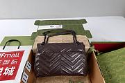 Gucci Marmont medium shoulder bag dark brown leather-31*17*8cm - 6