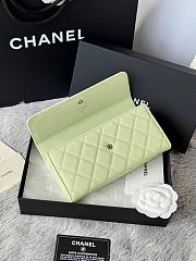 Chanel 25B Star Diamond Wallet Light green - 19x10.5x3cm - 4