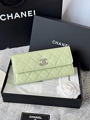 Chanel 25B Star Diamond Wallet Light green - 19x10.5x3cm - 3
