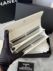 Chanel 25B Star Diamond Wallet White - 19x10.5x3cm - 3