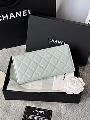 Chanel 25B Star Diamond Wallet Lake blue - 19x10.5x3cm - 3
