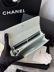 Chanel 25B Star Diamond Wallet Lake blue - 19x10.5x3cm - 2