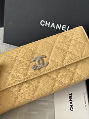 Chanel 25B Star Diamond Wallet Light yellow - 19x10.5x3cm - 5