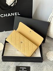 Chanel 25B Star Diamond Wallet Light yellow - 19x10.5x3cm - 3