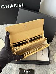 Chanel 25B Star Diamond Wallet Light yellow - 19x10.5x3cm - 2