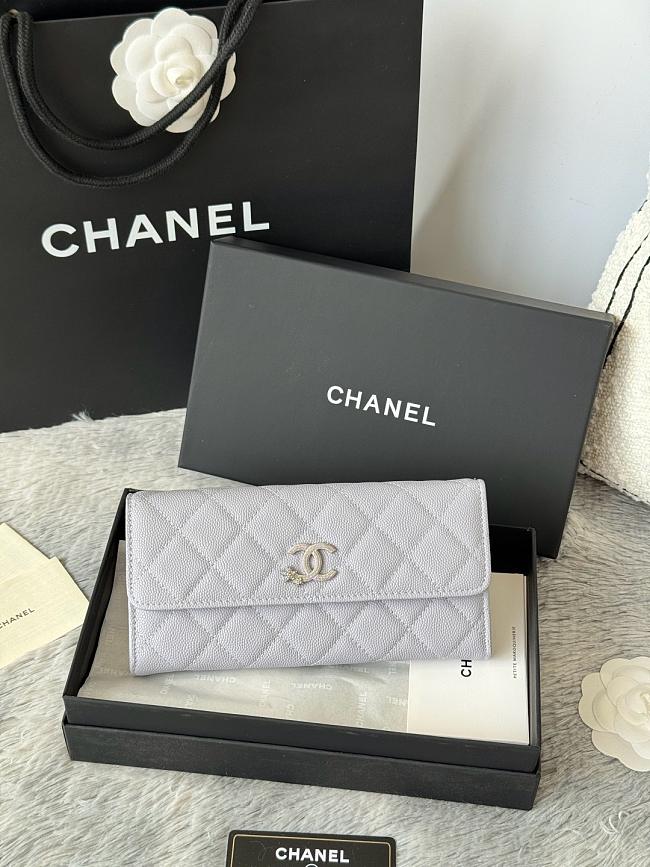 Chanel 25B Star Diamond Wallet Light purple - 19x10.5x3cm - 1