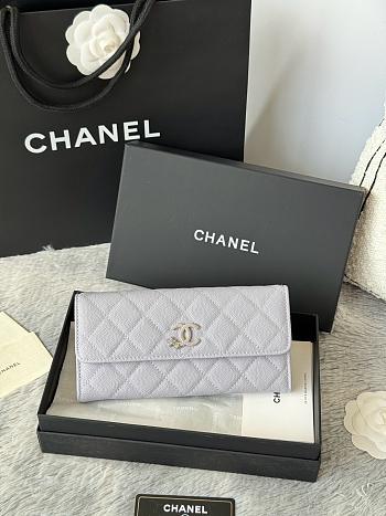Chanel 25B Star Diamond Wallet Light purple - 19x10.5x3cm
